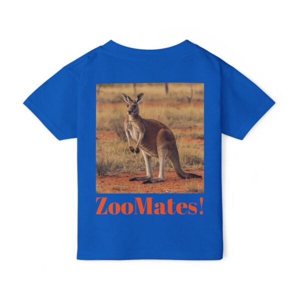 Toddler Cotton T-shirt - ZooMates! Design with A Kind Kangaroo - Image 2