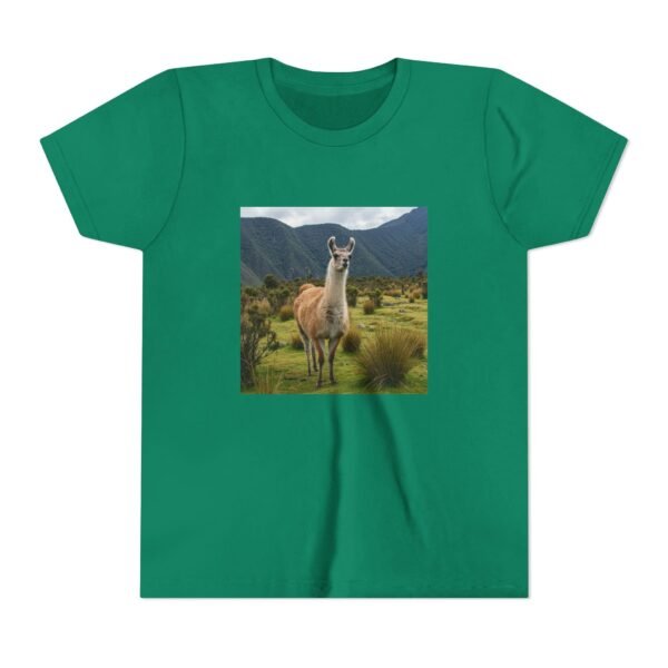 Youth Short Sleeve Tee with ZooMates! design and Lovable Llama - Image 21