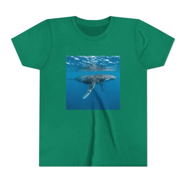 Youth Short Sleeve Tee with ZooMates! design and Huge Humpback Whale - Image 21