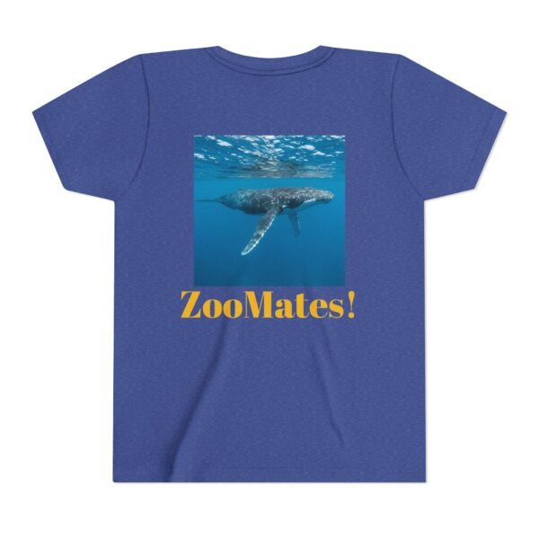 Youth Short Sleeve Tee with ZooMates! design and Huge Humpback Whale - Image 30