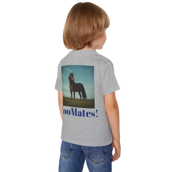 Toddler Cotton T-Shirt - ZooMates! Design with High-Spirited Horse - Image 8