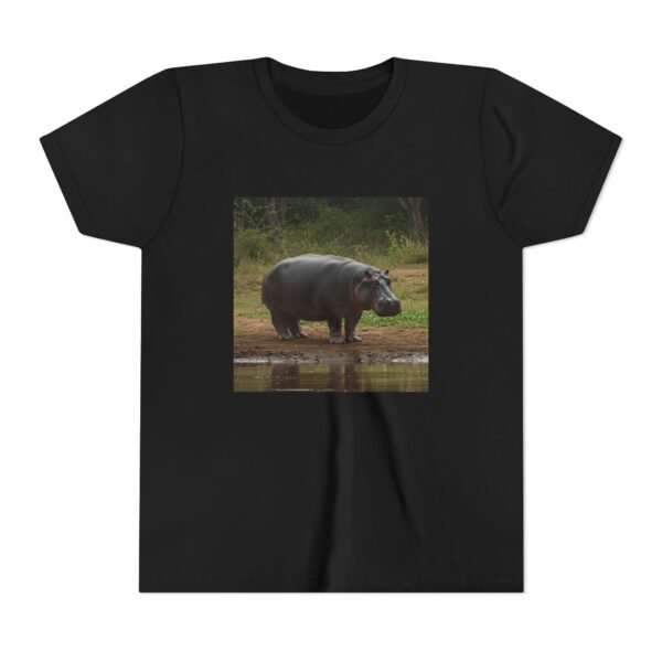 Youth Short Sleeve Tee with ZooMates! design and Happy Hippopotamus - Image 17
