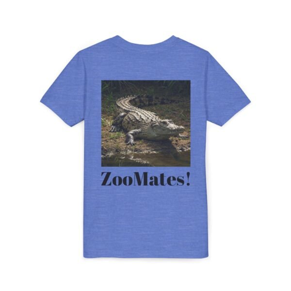 Youth Short Sleeve Tee - 'ZooMates!' Curious Crocodile Graphic Design Tee - Image 20