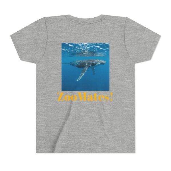 Youth Short Sleeve Tee with ZooMates! design and Huge Humpback Whale - Image 26