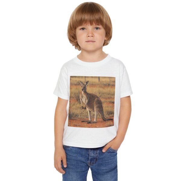 Toddler Cotton T-shirt - ZooMates! Design with A Kind Kangaroo - Image 7