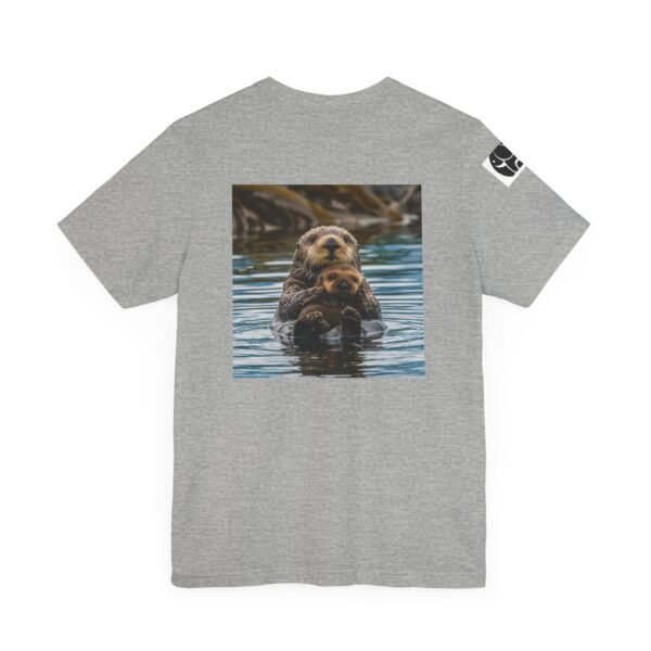 Adult Soft Unisex Tee With Sweet Sea Otter Theme - 'ZooMates!' Shirt - Image 12
