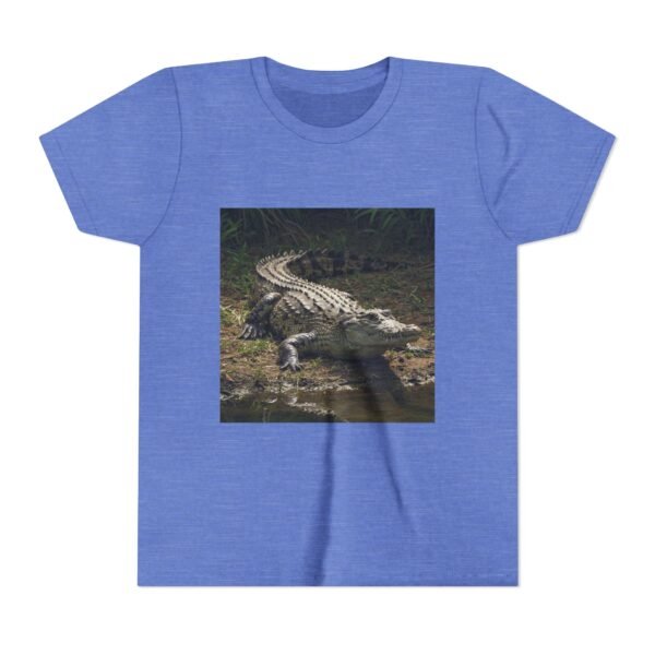 Youth Short Sleeve Tee - 'ZooMates!' Curious Crocodile Graphic Design Tee - Image 17