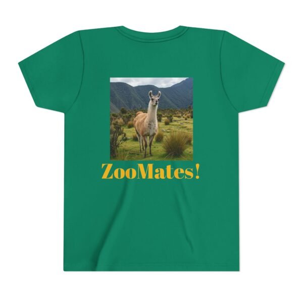 Youth Short Sleeve Tee with ZooMates! design and Lovable Llama - Image 22