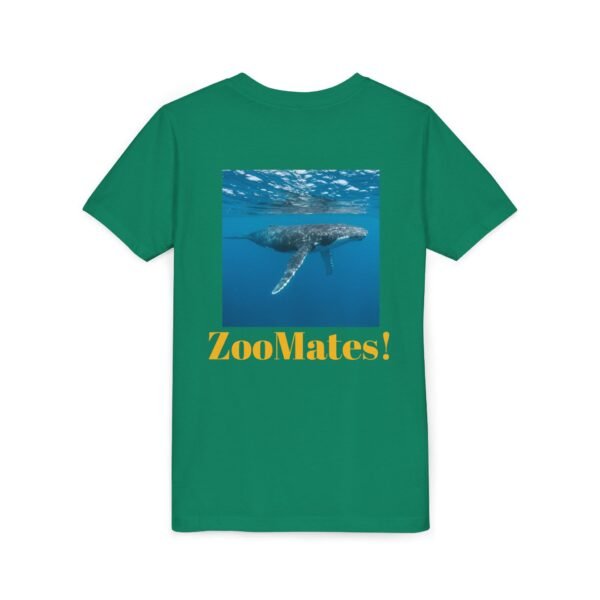 Youth Short Sleeve Tee with ZooMates! design and Huge Humpback Whale - Image 24