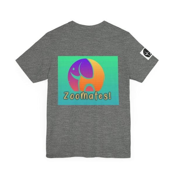 Adult Unisex Jersey Short Sleeve Tee with Cute ZooMates! Design Logo - Image 4