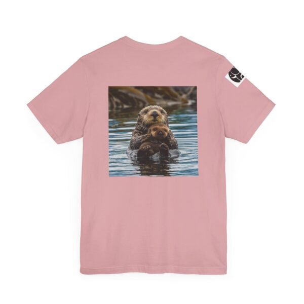 Adult Soft Unisex Tee With Sweet Sea Otter Theme - 'ZooMates!' Shirt - Image 40
