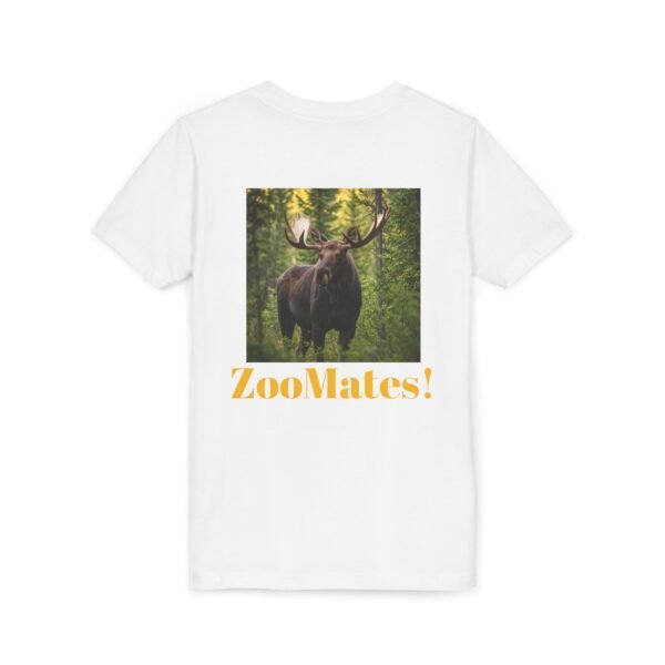 Youth Short Sleeve Tee with ZooMates! design and Massive Moose in Woods - Image 16