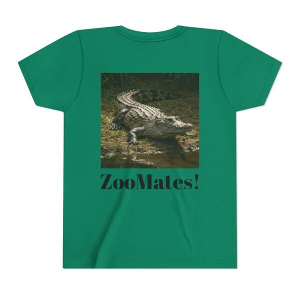 Youth Short Sleeve Tee - 'ZooMates!' Curious Crocodile Graphic Design Tee - Image 14