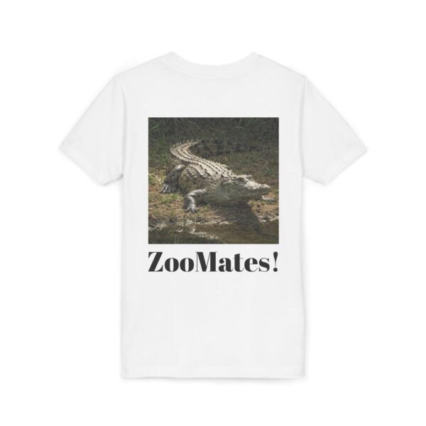 Youth Short Sleeve Tee - 'ZooMates!' Curious Crocodile Graphic Design Tee - Image 8