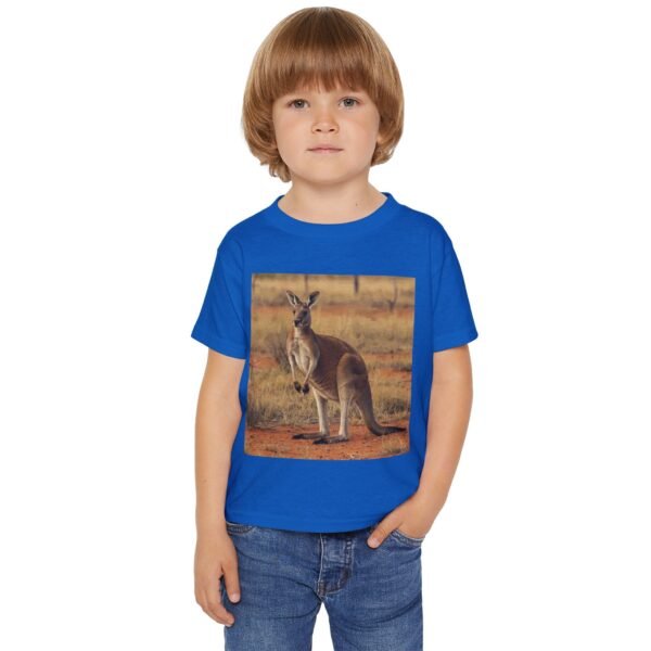 Toddler Cotton T-shirt - ZooMates! Design with A Kind Kangaroo - Image 3