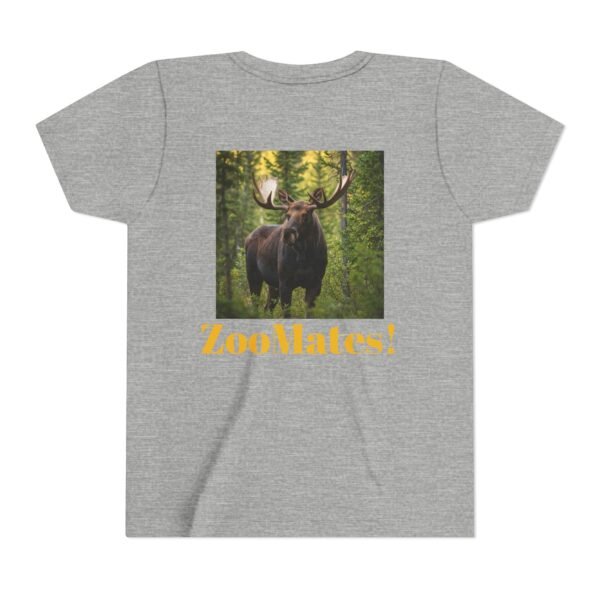 Youth Short Sleeve Tee with ZooMates! design and Massive Moose in Woods - Image 22