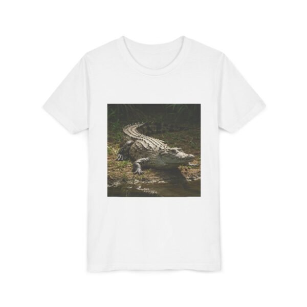 Youth Short Sleeve Tee - 'ZooMates!' Curious Crocodile Graphic Design Tee - Image 7
