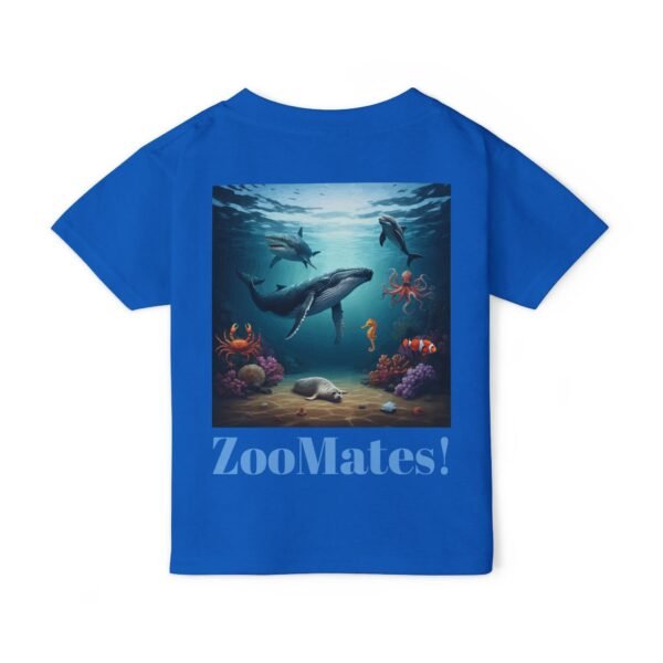 Toddler Zoomates! Underwater Adventure T-Shirt - Design with Open Ocean Animals - Image 2