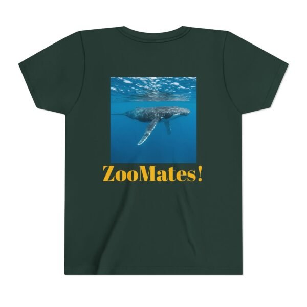 Youth Short Sleeve Tee with ZooMates! design and Huge Humpback Whale - Image 10