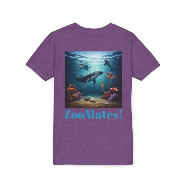 Youth Short Sleeve Tee with ZooMates! Open Ocean Animals Design - Image 20