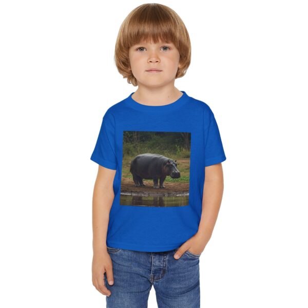 Toddler ZooMates! Adventure T-Shirt - Design with Happy Hippopotamus - Image 7