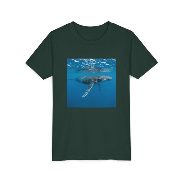Youth Short Sleeve Tee with ZooMates! design and Huge Humpback Whale - Image 11