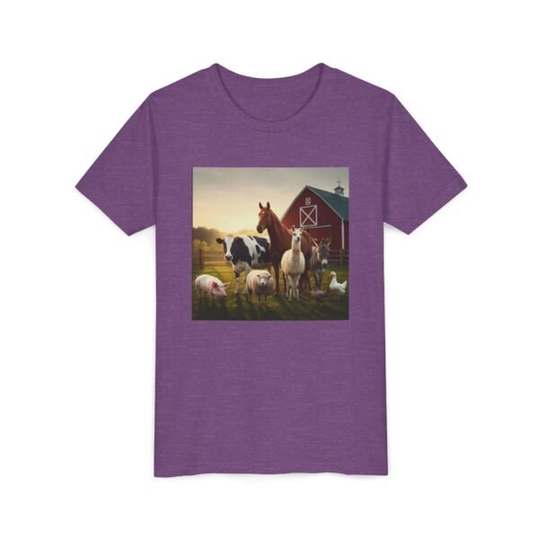 Youth Short Sleeve Tee with ZooMates! design and Fabulous Farm Animals - Image 27