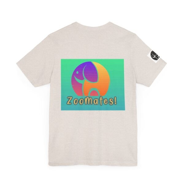 Adult Unisex Jersey Short Sleeve Tee with Cute ZooMates! Design Logo - Image 18