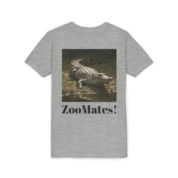 Youth Short Sleeve Tee - 'ZooMates!' Curious Crocodile Graphic Design Tee - Image 4