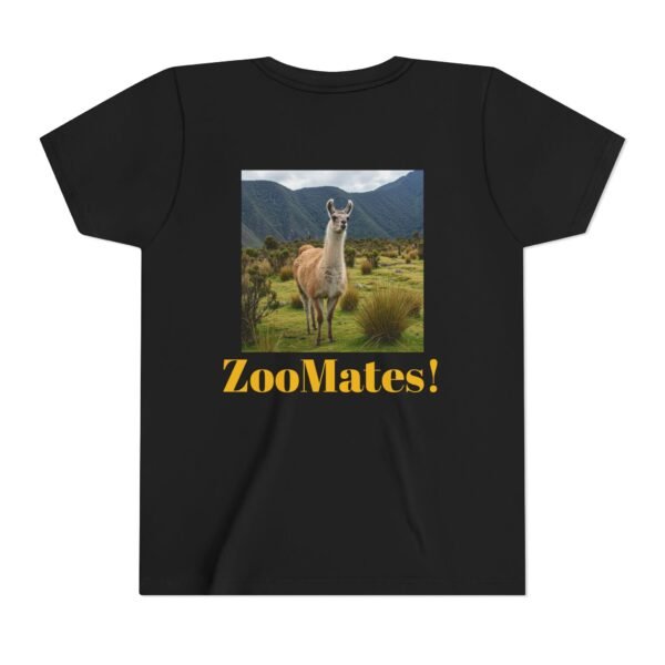 Youth Short Sleeve Tee with ZooMates! design and Lovable Llama - Image 14