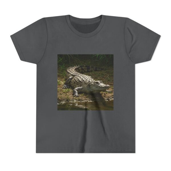 Youth Short Sleeve Tee - 'ZooMates!' Curious Crocodile Graphic Design Tee - Image 21