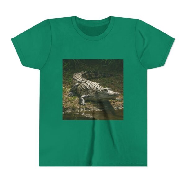 Youth Short Sleeve Tee - 'ZooMates!' Curious Crocodile Graphic Design Tee - Image 13