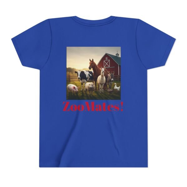 Youth Short Sleeve Tee with ZooMates! design and Fabulous Farm Animals - Image 22