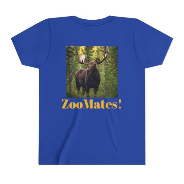 Youth Short Sleeve Tee with ZooMates! design and Massive Moose in Woods - Image 26