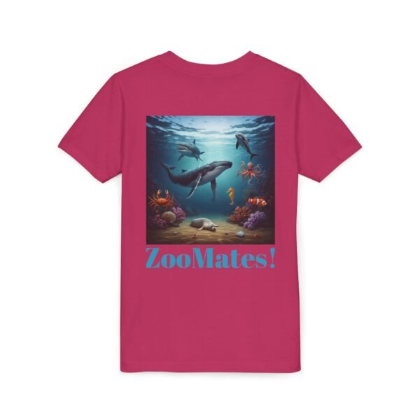 Youth Short Sleeve Tee with ZooMates! Open Ocean Animals Design - Image 24