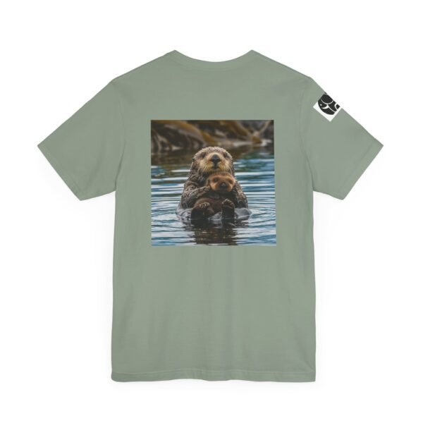 Adult Soft Unisex Tee With Sweet Sea Otter Theme - 'ZooMates!' Shirt - Image 24