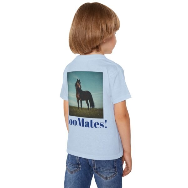 Toddler Cotton T-Shirt - ZooMates! Design with High-Spirited Horse - Image 12