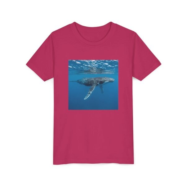 Youth Short Sleeve Tee with ZooMates! design and Huge Humpback Whale - Image 35