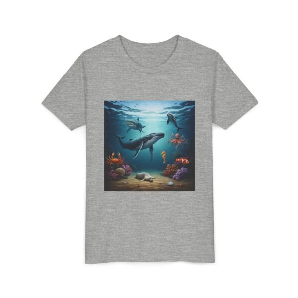 Youth Short Sleeve Tee with ZooMates! Open Ocean Animals Design - Image 11