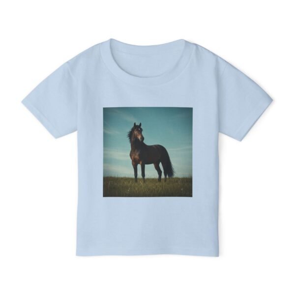 Toddler Cotton T-Shirt - ZooMates! Design with High-Spirited Horse - Image 9