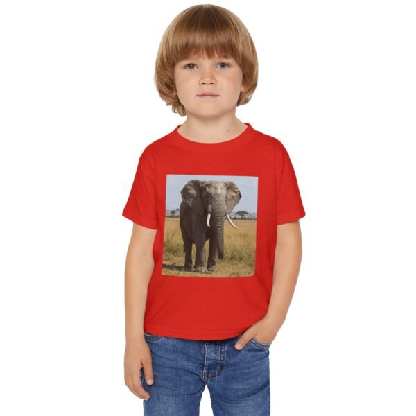 Toddler Cotton Tee Shirt - ZooMates! Design with Enormous Elephant - Image 23