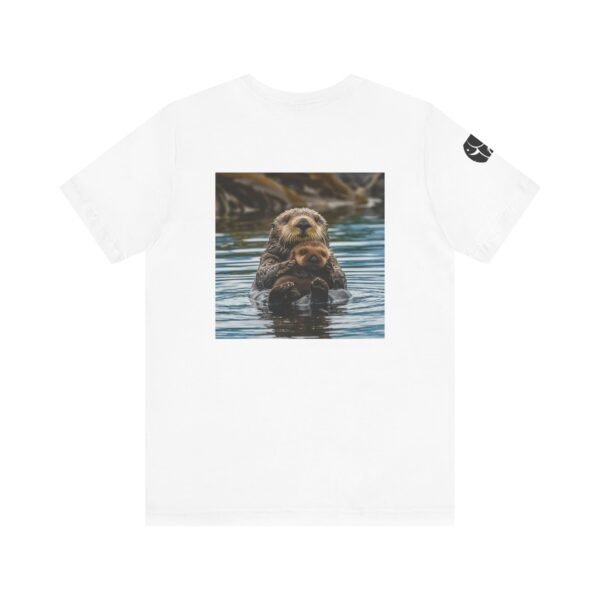 Adult Soft Unisex Tee With Sweet Sea Otter Theme - 'ZooMates!' Shirt - Image 14