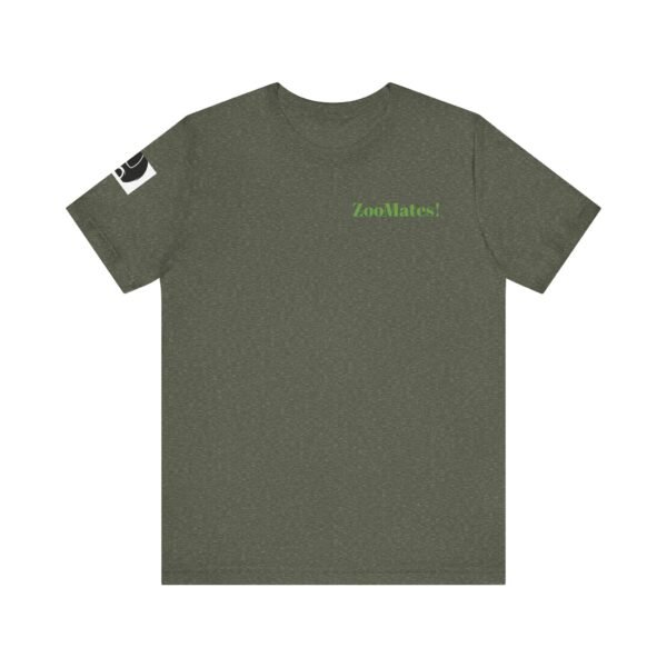 Adult Soft Unisex Tee With Happy Hippopotomus Theme - 'ZooMates!' Shirt - Image 6