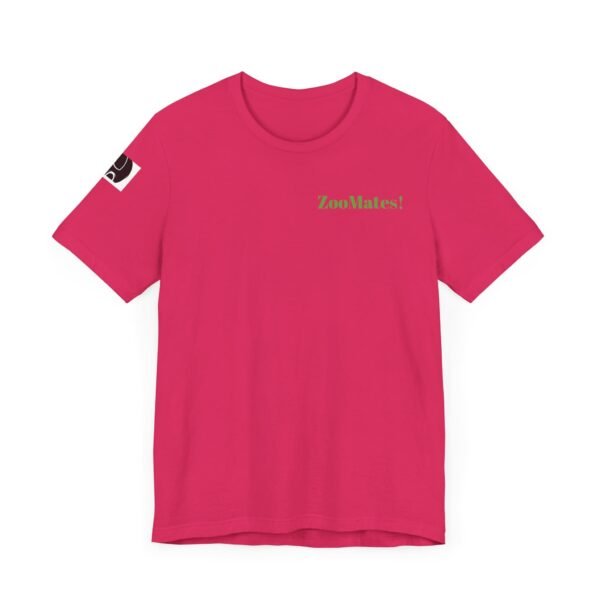 Adult Soft Unisex Tee With Happy Hippopotomus Theme - 'ZooMates!' Shirt - Image 39