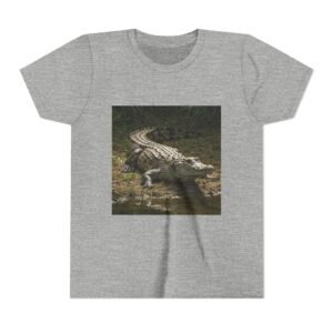 Youth Short Sleeve Tee - 'ZooMates!' Curious Crocodile Graphic Design Tee
