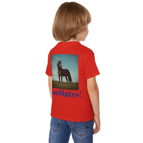 Toddler Cotton T-Shirt - ZooMates! Design with High-Spirited Horse - Image 20