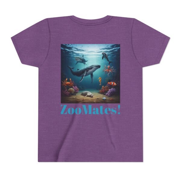 Youth Short Sleeve Tee with ZooMates! Open Ocean Animals Design - Image 18
