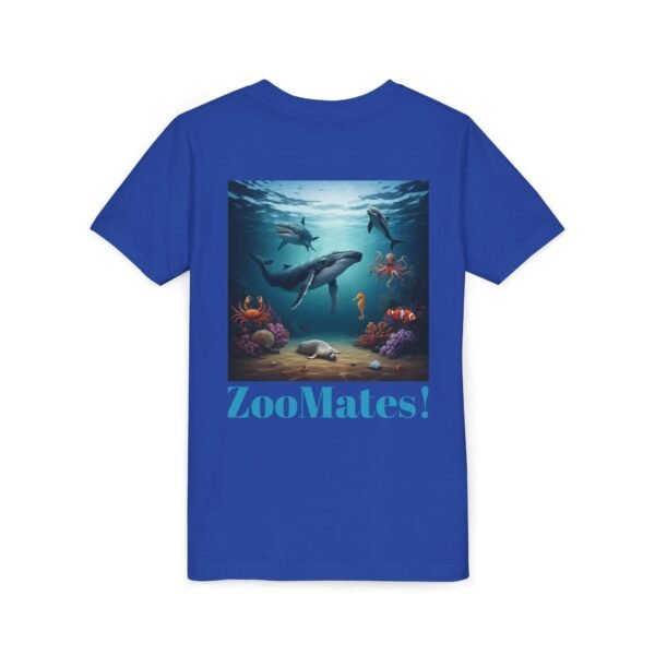 Youth Short Sleeve Tee with ZooMates! Open Ocean Animals Design - Image 16