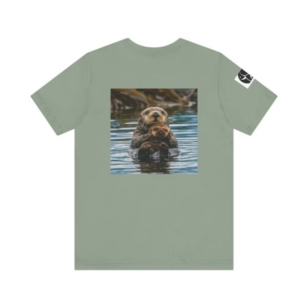 Adult Soft Unisex Tee With Sweet Sea Otter Theme - 'ZooMates!' Shirt - Image 22
