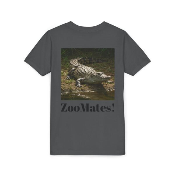 Youth Short Sleeve Tee - 'ZooMates!' Curious Crocodile Graphic Design Tee - Image 24